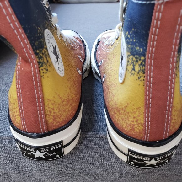 BNWoT CTAS Converse 70 Hi A03157C Fire Opal/Dazzling Goldtone (6W-4M) KICKS - Picture 4 of 7